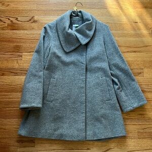 Cinzia Rocca Women’s Gray Wool Cape Coat Sz 4. Excellent condition!